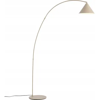 Stojací lampa Stojací lampa v retro stylu béžová s bílým vnitřkem - Triangolo