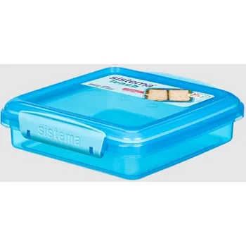 Svačinový box Sistema Box na sendvič Lunch Sandwich 450ml, modrá