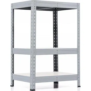 regál Policový regál Trestles RH 900x600x300, nosnost 1050 kg, 3 police Barva: šedá, Provedení police: bílá MDF 5 mm