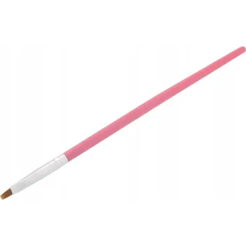 Kosmetický štětec Štětec na gel Finess se syntetickými štětinami, růžový