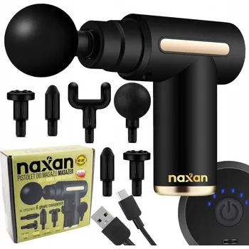 Masážní přístroj Masážní Přístroj na tělo Aptel DA297 akumulátorový černý 24 W, 4 hlavice, 6 rychlostí