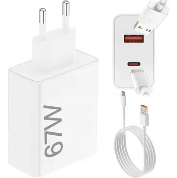 NABÍJEČKA 67W QC+PD EU PRO XIAOMI REDMI POCO S KABELEM 1M, RYCHLÉ NABÍJENÍ