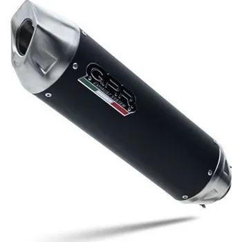 Výfuk pro motocykl Výfuk kompletní GPR FURORE-X SCOOTER YA.2.RACE.FXSC Matná černá zahrnuje spojovací svod a odnímatelný dB killer