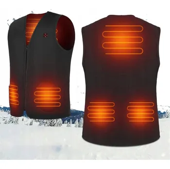 Pánská vesta VYHŘÍVANÁ VESTA USB ELEKTRICKÁ BEZRUKÁVNÍK TEPLÁ 3 režimy