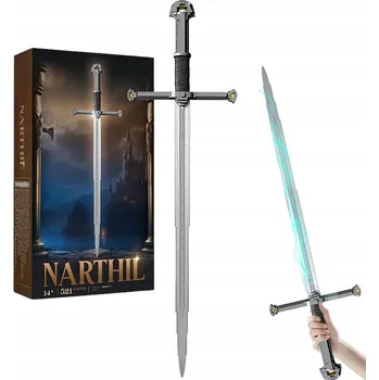 ostatní stavebnice EFEKTNÍ DEKORATIVNÍ MEČ Z KOSTEK 28 CM JAKO DÁREK PRO SBĚRATELE