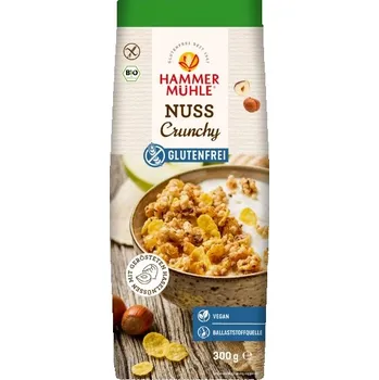 Hammermühle Křupavá granola oříšková 300 g bio BIO VEGAN BEZLEPEK Množství: 1 ks