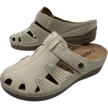 Dámské pantofle Cabin Dámské béžové pantofle 07 Barva: Béžová, Velikost: 38