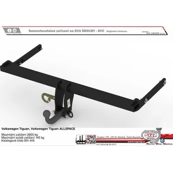 Tažné zařízení Tažné zařízení VOLKSWAGEN Tiguan ALLSPACE 08/2023-> SV 001-416, SVC GROUP