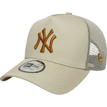 Kšiltovka kšiltovka New Era 9FO AF League Ess.Trucker MLB New York Yankees - Stone/Copper one size