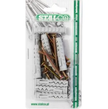 Hmoždinka Hmoždinka s vrutem do dřeva, křížová hlava, 6/3.5*50, STALCO, bal.18 ks