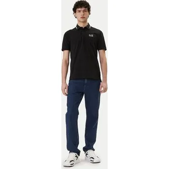 Pánská košile EA7 Emporio Armani Polokošile 7M001604 AF13511 UC001 Černá Regular Fit XXL