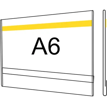 Plastová kapsa O A6 na šířku s oboustrannou pěnovou páskou Plastová kapsa O A6 na šířku s oboustrannou pěnovou páskou - 1 ks