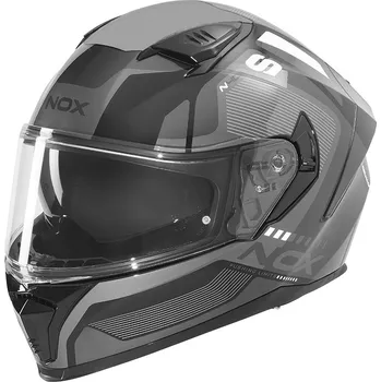 Helma na motorku Integrální přilba N402 MENTOR, NOX (černá, bílá) 2026