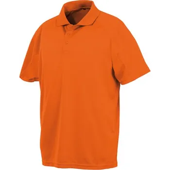 Dámské tričko Spiro Unisex funkční polo triko RT288 Fluorescent Orange XL
