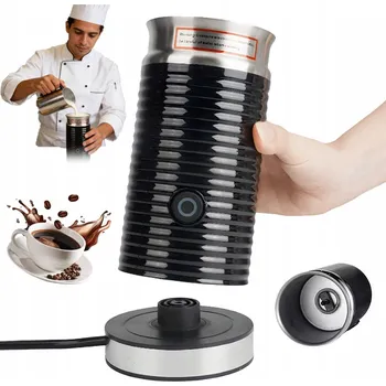 Šlehač mléka MAGNETICKÝ NAPĚŇOVAČ MLÉKA 550W Z NEREZOVÉ OCELI ČERNÝ