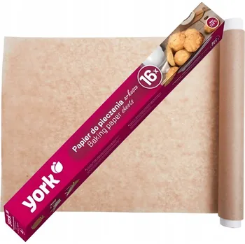 Obraz Hnědý pečicí papír s oboustranným silikonovým povrchem, 16 archů, 42/38 cm York