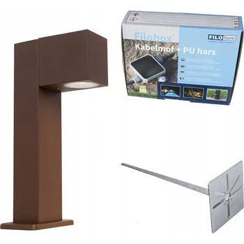 IP kamera Kvadratický osvětlovací sloupek QAZQA GU10 30 cm