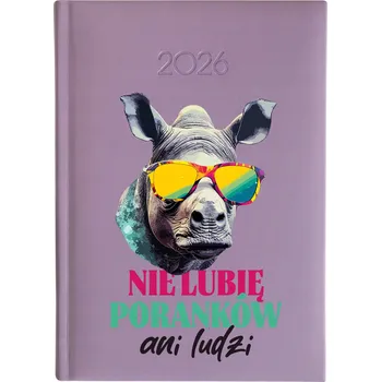 Kalendář Knižní kalendář 2026 A5 FunnyCase fialový