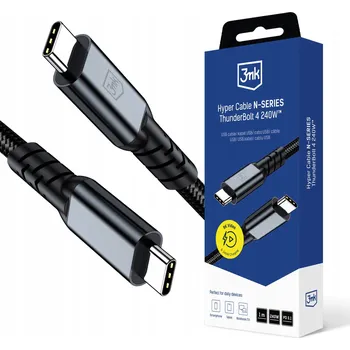 Datový kabel Kabel 3mk USB typ C - USB typ C 1 m černý