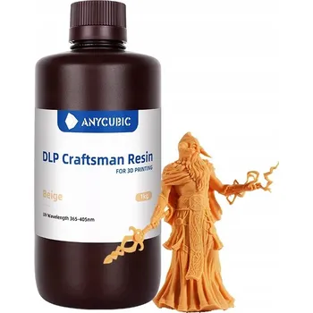 3D tisk Anycubic pryskyřice DLP Craftsman béžová 1 kg pro 3D tiskárny