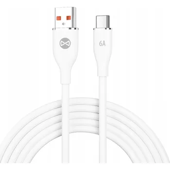 Datový kabel Kabel Forever USB - USB-C 1 m bílý