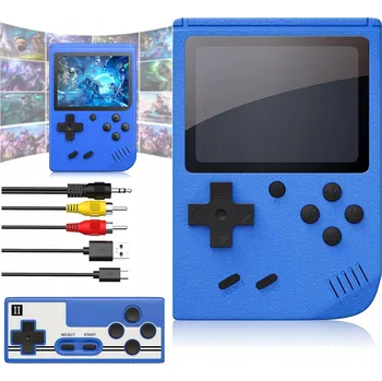 Herní konzole PŘENOSNÁ HERNÍ KONZOLE 800 KLASICKÝCH HER PŘIPOJENÍ K TV VÝDRŽ BATERIE 5-6 HODIN