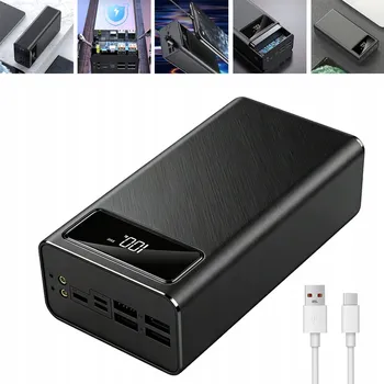 Powerbanka Powerbanka 50000mAh, 4xUSB, USB-C, rychlé nabíjení S BATERKOU (SVÍTILNOU)