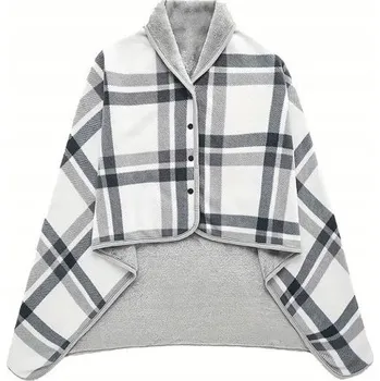 Dětská deka Deka s přezkou a šálou Cape, příjemná na dotek, kancelářská deka 100 cm *140 Cm