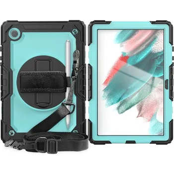 Pouzdro na tablet VSECHNONAMOBIL 55597 SOLID 360 Obal Samsung Galaxy Tab A8 (SM-X205/SM-X200) černý-modrý