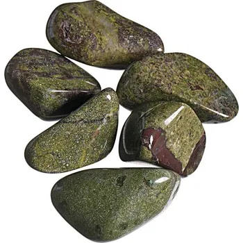 Drahý kámen Epidot jaspis S, 6 ks