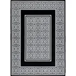 Kusový koberec Gloss 6776 85 greek black/ivory 200x290 cm