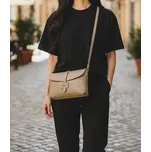 Kožená crossbody kabelka 669 barva: bronzová
