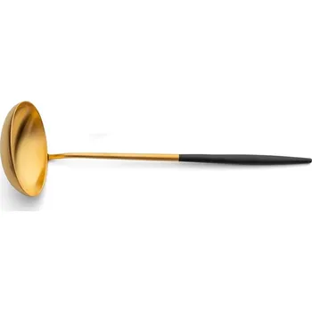 Příbor Naběračka na polévku Cutipol GOA D.30cm zlatá/černá rukojeť