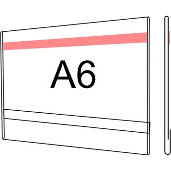 Plastová kapsa O A6 na šířku s oboustrannou čirou páskou Plastová kapsa O A6 na šířku s oboustrannou čirou páskou - 1 ks