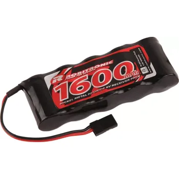 Robitronic NiMH baterie 6.0V 1600mAh plochá RX