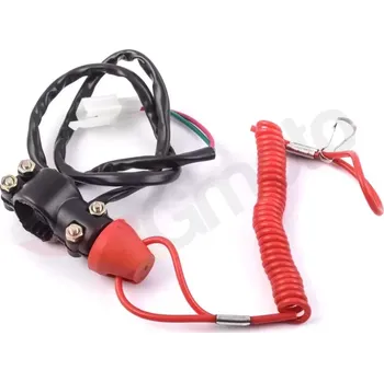 vypínač Emergency vypínač motoru na řídítka, spojovač "trhačka"