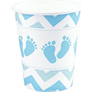 Party nádobí Kelímky s modrými nožičkami 6 Ks baby