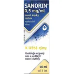 Sanorin 0,5‰ nosní kapky roztok 10 ml