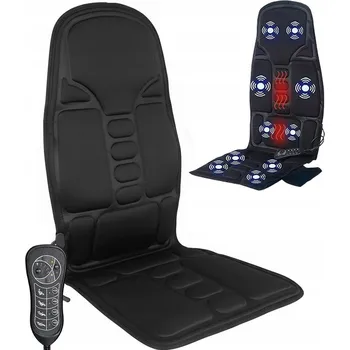 Masážní přístroj VYHŘÍVACÍ PODLOŽKA DO AUTA S MASÁŽÍ POLŠTÁŘ / MASÁŽNÍ PODSEDÁK NA SEDADLO S DÁLKOVÝM OVLÁDÁNÍM
