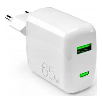 Síťová nabíječka Puro MiniPro GaN USB-C USB 65W PD Bílá