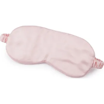 Škraboška na spaní Stoklasa Saténová maska na spaní 10 x 21 cm pudrová