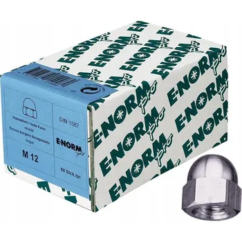 Matice Šestihranné uzavřené matice DIN1587 pozink M8 100 Ks