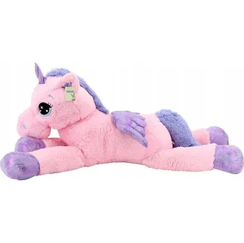 plyšák SWEETY TOYS Velký Růžový Jednorožec Pegasus Plyšový 130 cm