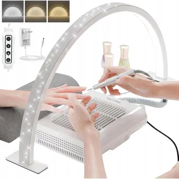 LAMPA LED DO PAZNOKCI PŮLMĚSÍC 3 TEPLOTY BAREV SVĚTLA 10 ÚROVNÍ JASU