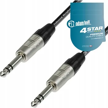 Audio kabel Kabel jack 6,3 mm - jack 6,3 mm Adam Hall K4BVV0600 6 m