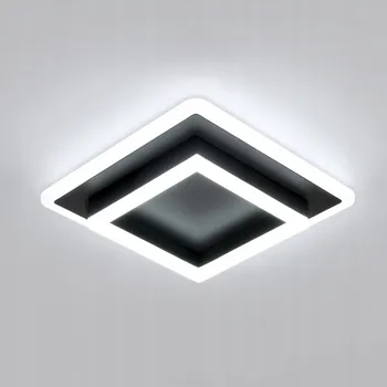 Comely čtvercová Stropní Svítidlo 30 x 7 cm černá
