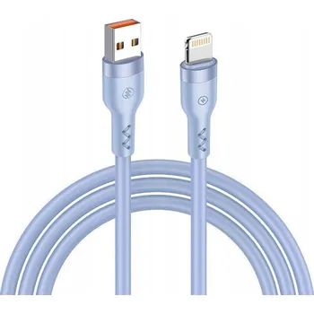 Datový kabel Kabel t-phox USB - Apple Lightning 1,2 m modrý