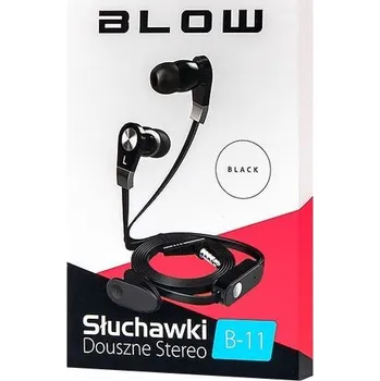 Sluchátka Sluchátka špunty, jack 3,5mm BLOW B-11 BLACK