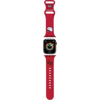 Řemínek na hodinky Řemínek Hello Kitty pro Apple Watch Apple Watch 38/40/41mm červený