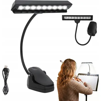 Lampička LED Lampička na Čtení Knih s Klipem AKUMULÁTOR Bezdrátová 2 Režimy